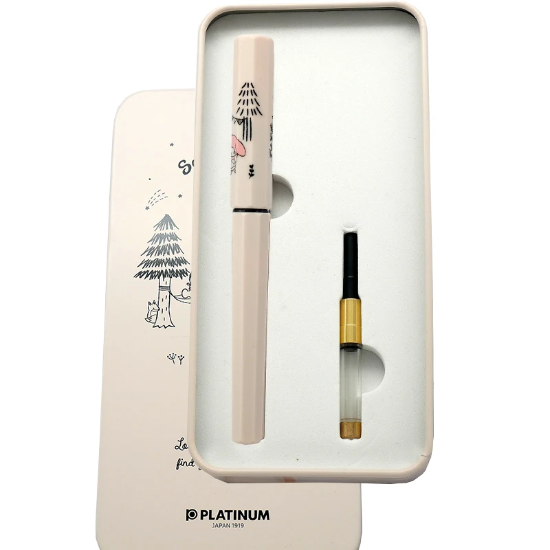 Japanese Platinum Small Meteor Pen Set Ink Absorber Ink Bag Gift