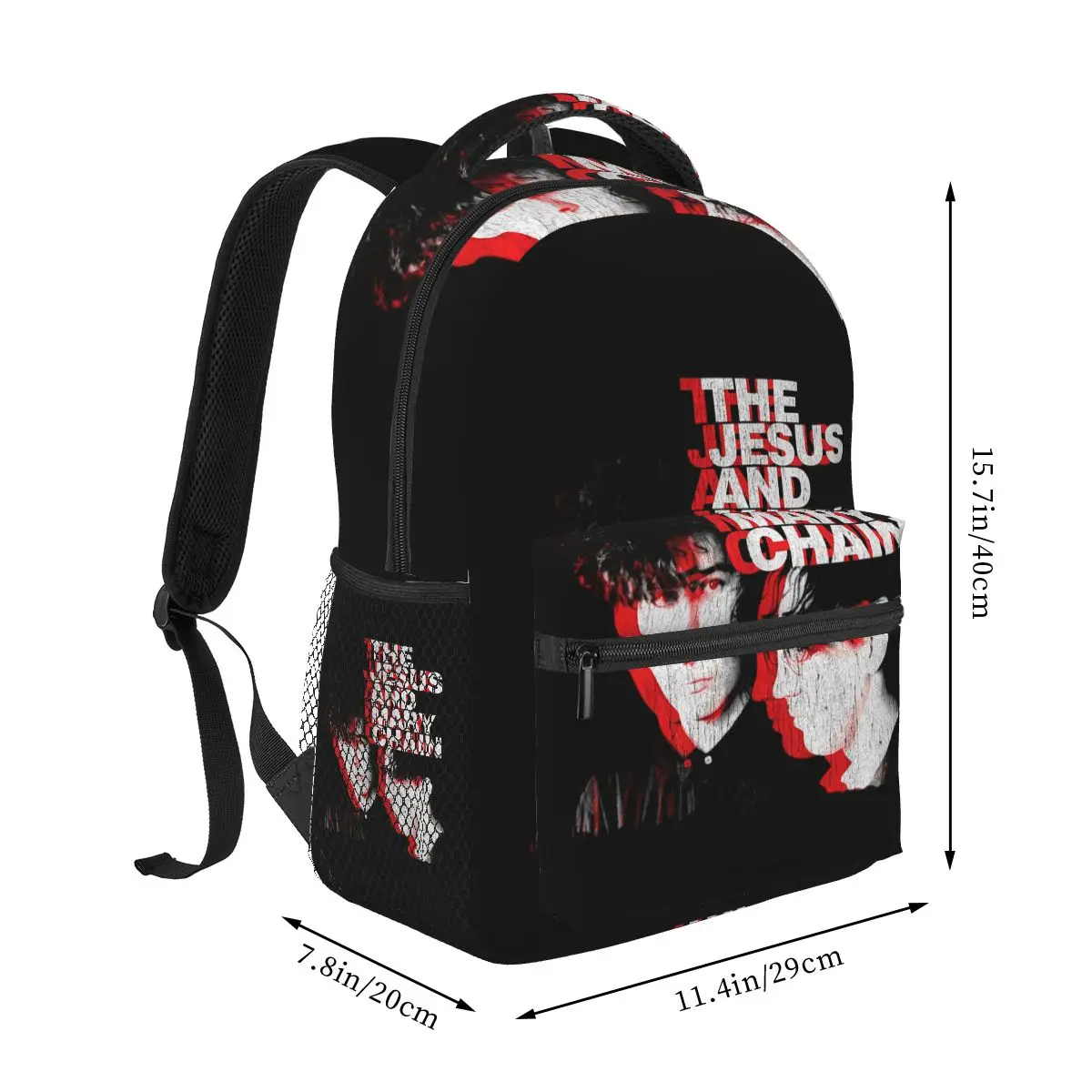 The Jesus And Mary Chain  Student Backpack School Bag Hiking Travel Daypack for Men Women Fashion Bookbag Shoulder Bags