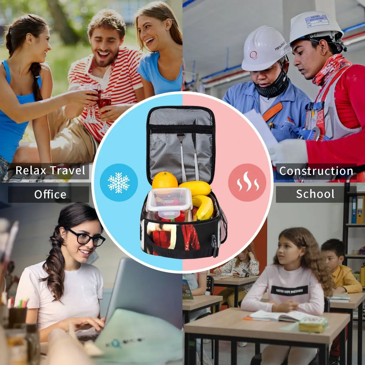 Indochine Arena Tour Lunch Bag Portable Zipper Lunch Box Child Office Print Cooler Bag Kawaii Oxford Thermal Tote Handbags