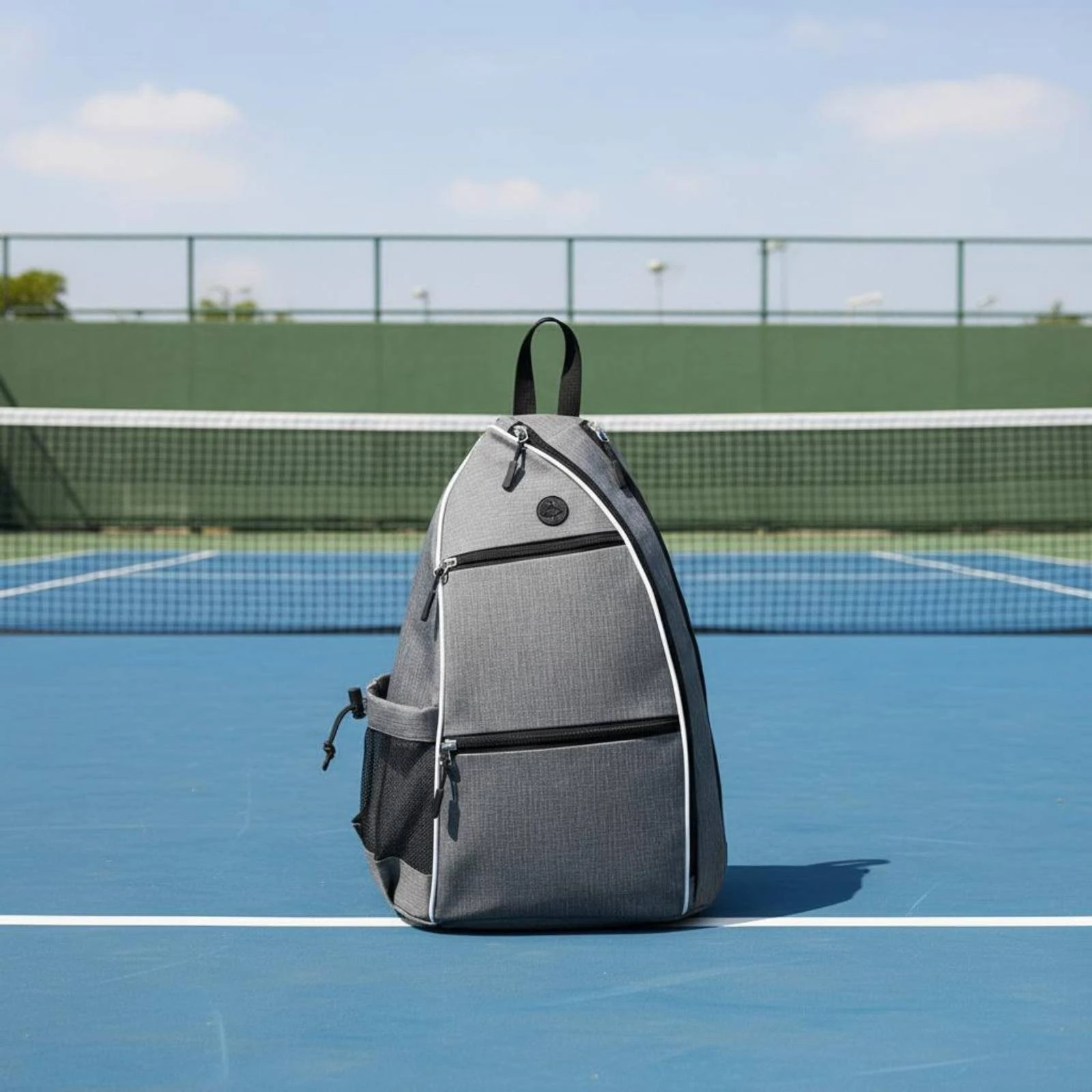 Pickleball Backpack Multi-Pocket Tennis Backpack Sports Drawstring Bag Breathable Shoulder Straps Athletic Gear for Travel