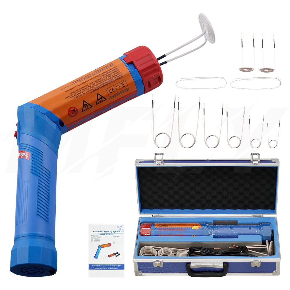 Neuer 1100W Drehbarer Magnetinduktionsheizer, Tragbares Autoreparaturwerkzeug, Schrauben- und Mutternheizer mit 8 Spulen, 220V optional – Detail 1