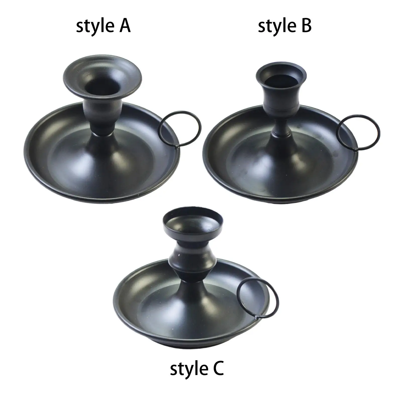Taper Metal Candle Holder Decorative Candlestick Holder Metal Creative Decorative Candles Candlestick for Desktop Fireplace