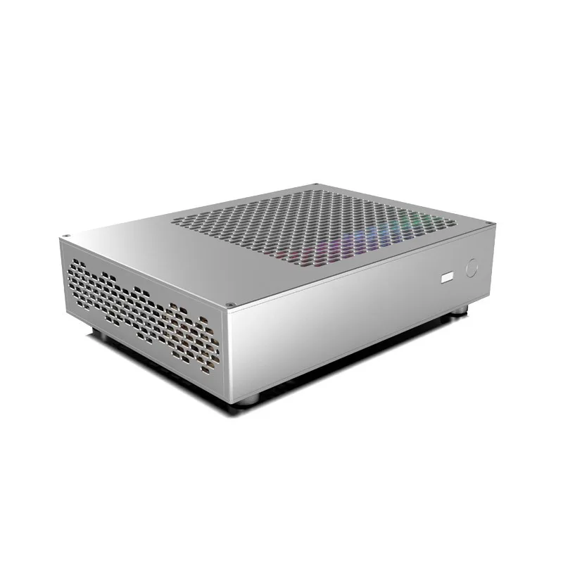 Lzmod DC-RLY V2 2.7L Mini ITX Case Aluminum for Router Firewall Fanless Support External DC