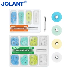 (Cant Be Autoclaved ) Jolant 40/80pcs/Box Dental Polishing Discs Gross Reduction Contouring Mandrel Dental Consumables Stripes