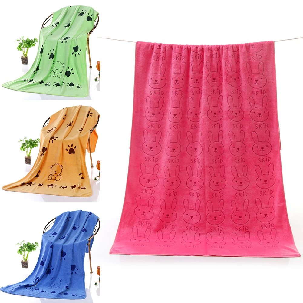 2023 Hot Pet Bath Towel Oversized Microfiber Towel Strong Absorbing Water Dog Towels Golden Puppy Teddy General Pet Supplies