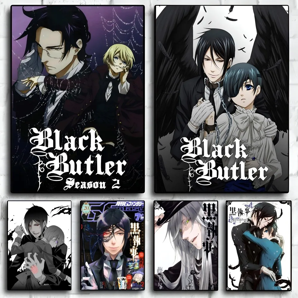 Anime Black Butler Poster Paper Print Home Living Room Bedroom Entrance Bar Restaurant Cafe Art Painting Decoration