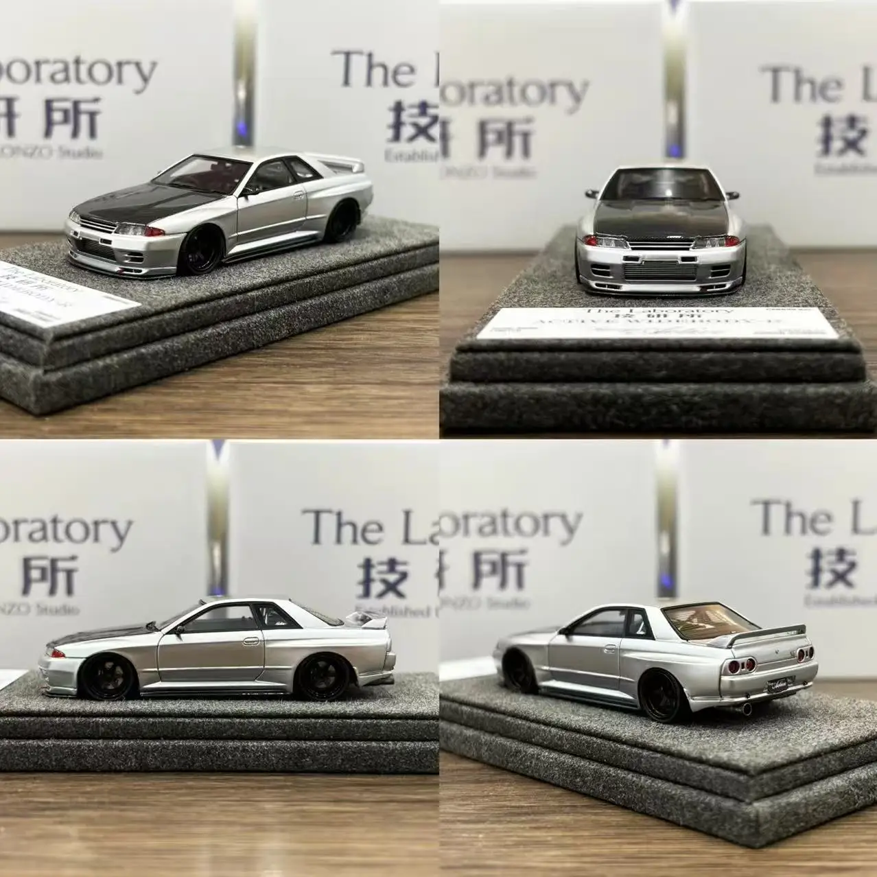 

Ready stocks The Laboratory 1:64 R32 Titanium Silver Resin Fully Collection Gift Scale Model Car