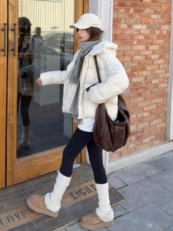 Veste d'hiver rembourrée en coton pour femme, Robe à pain épaisse, Version coréenne, doudoune en duvet de coton pour femme