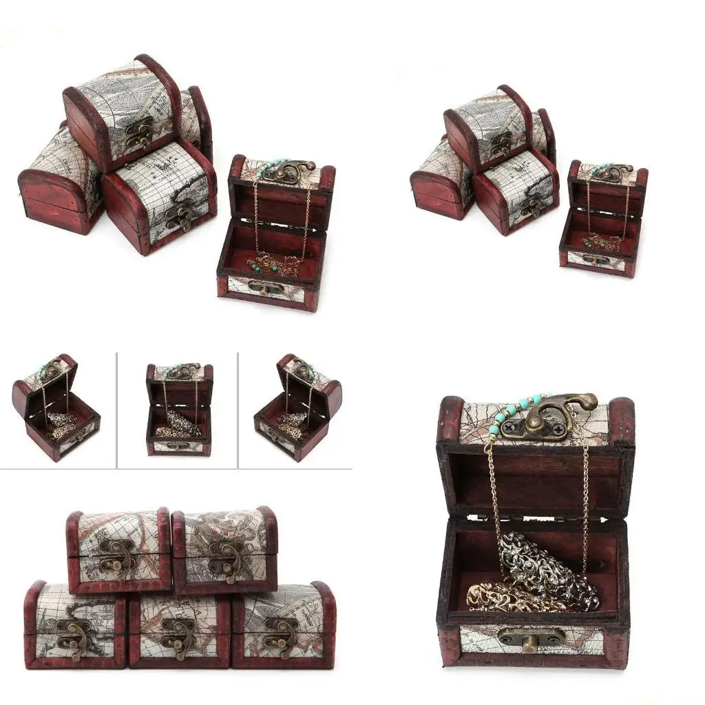 

31BF Антикварные деревянные коробки для подарков Сундук для держателя ящика для хранения Органайзера Contai