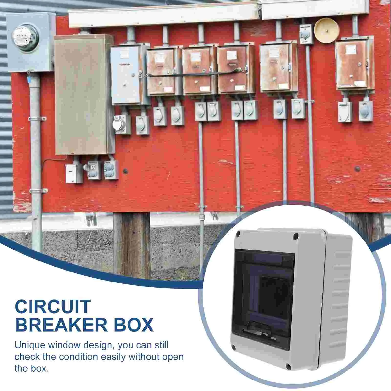 Elektrische Distributie Systeem Stroomonderbreker Boxen 2 Way Elektronische Junction Case Din Rail Behuizing Pc