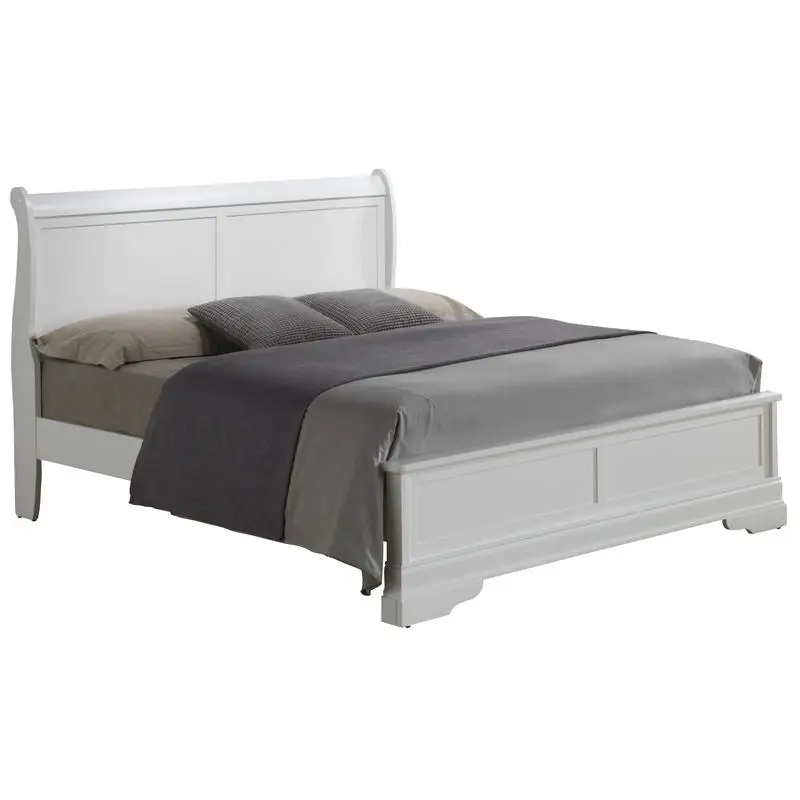 

Elegant Traditional Full Bed in White