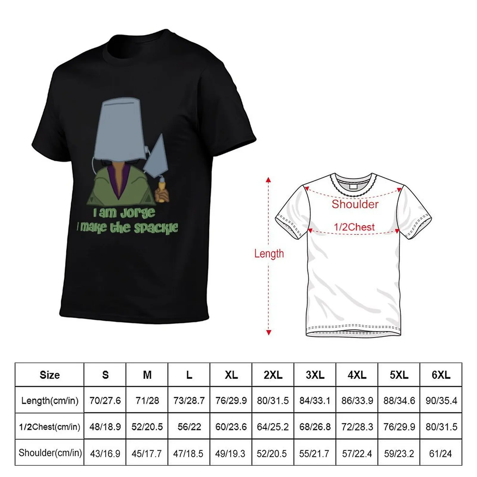 Jorge and his spackle T-Shirt fashion shirts vintage anime shirt t shirts for men cotton