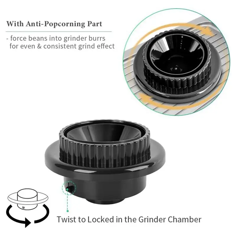 AEE8-Single-Dose Hopper Silicone Bellows Compatible With Espresso Machine Smart Grinder Coffee Accessories