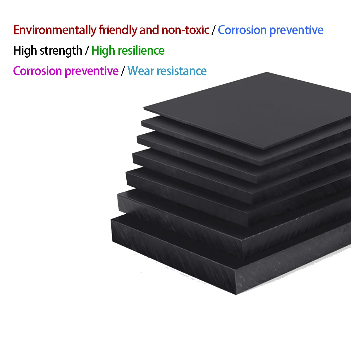Thickness 4-40mm HDPE Board Wear Resistant Black PE Plate Polyethylene  Pad Handmade Model Plastic Board