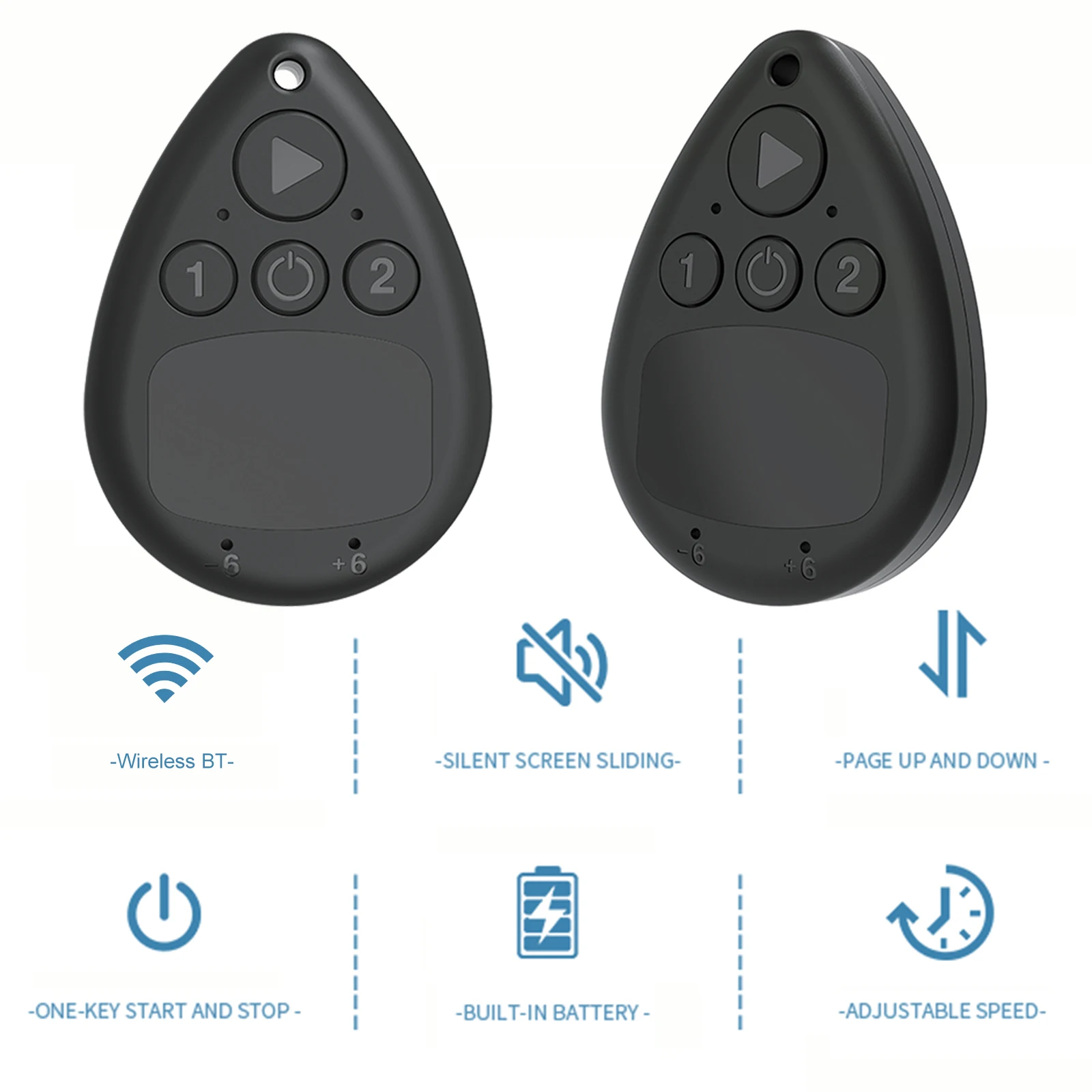 Wireless Auto Clicker with Battery Hands Free Silent & Adjustable Speed Finger Clicker Phone Automatic Clicker for Smartphones