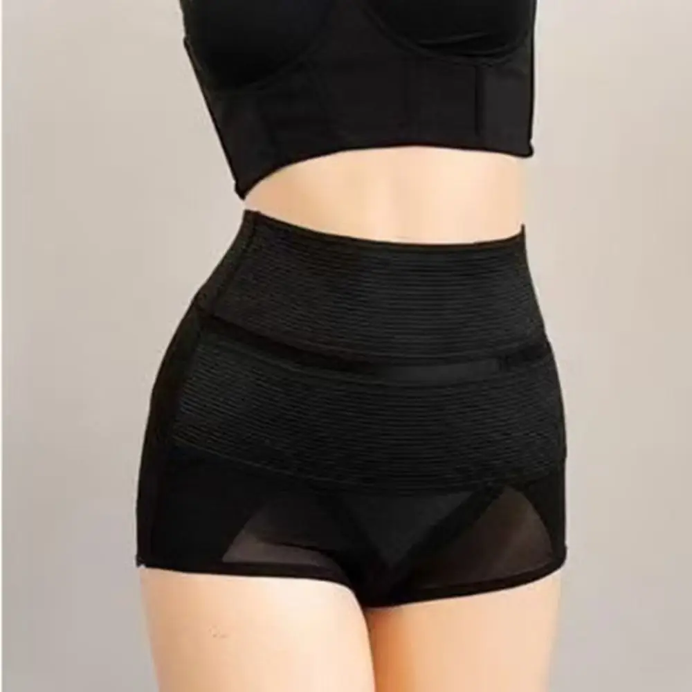 Malha pós-parto corpo shapers cruz cinto de cintura alta bunda levantador briefs barriga contração shapewear emagrecimento cuecas diariamente