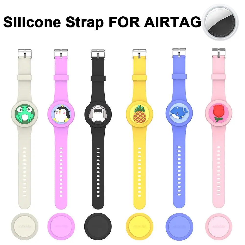 New Waterproof For Apple Airtag Holder Wristband Kids Silicone Case Bracelet Children For AirTags Case Watch Band