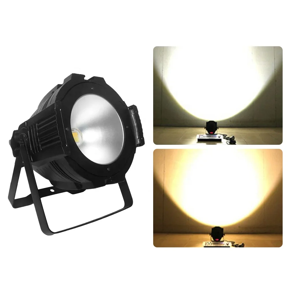 6Pcs/Lot 200W Led COB Par Light White Warm 2 Colors Together Stage Lighting Pro Surface Lights Meeting Spectator Lamp