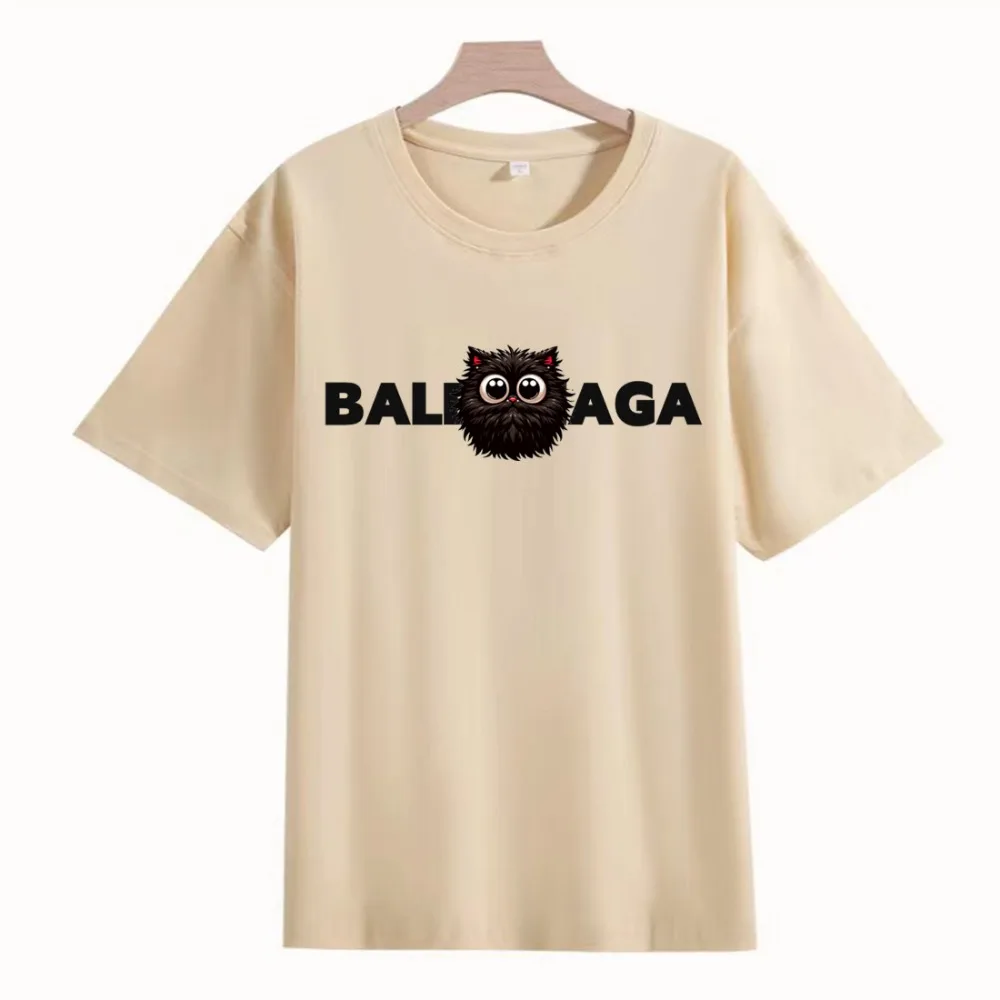 T Shirts for Men Adults Kids Balenciaga Luxury Brand Prank Cartoon Owl Graffiti Tshirt Crewneck T-Shirt 2024 New Fashion