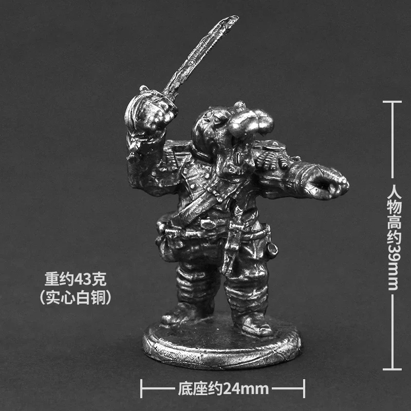 

Hippo Army Soldier Solid Model Handmade Toys Pure Copper Alloy Metal Car Key Pendant Desktop Anime Game Home Decoration Boy Gift