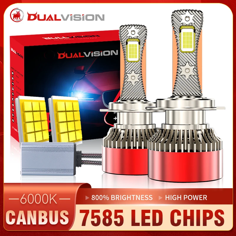 Bullvision H4 LED F5 F5C LED H7 1000W Car Lights Canbus 7585 CSP H3 H11 H1 H8 9012 HIR2 9005 9006 HB3 HB4 High Low Beam Fog Lamp