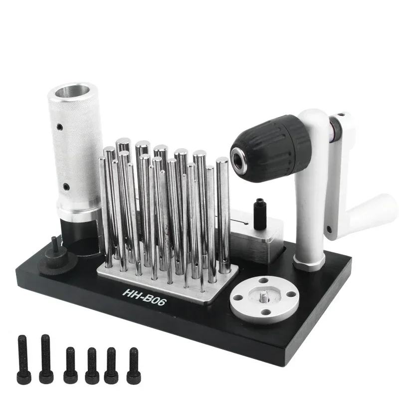 

Jump Ring Maker, Professional Stainless Steel Manual Jump Ring Maker Machine Jewelry Tool with 20 Mandrel Accessory for Jewelry