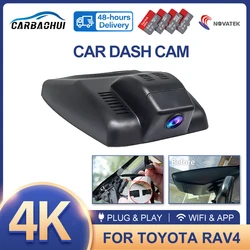 4K Plug and play WIfi Car DVR For Toyota RAV4 XA40 XA50 2019 2020 2021 2022 2023 2024,Dual Lens With &APP Control 4K Dashcam