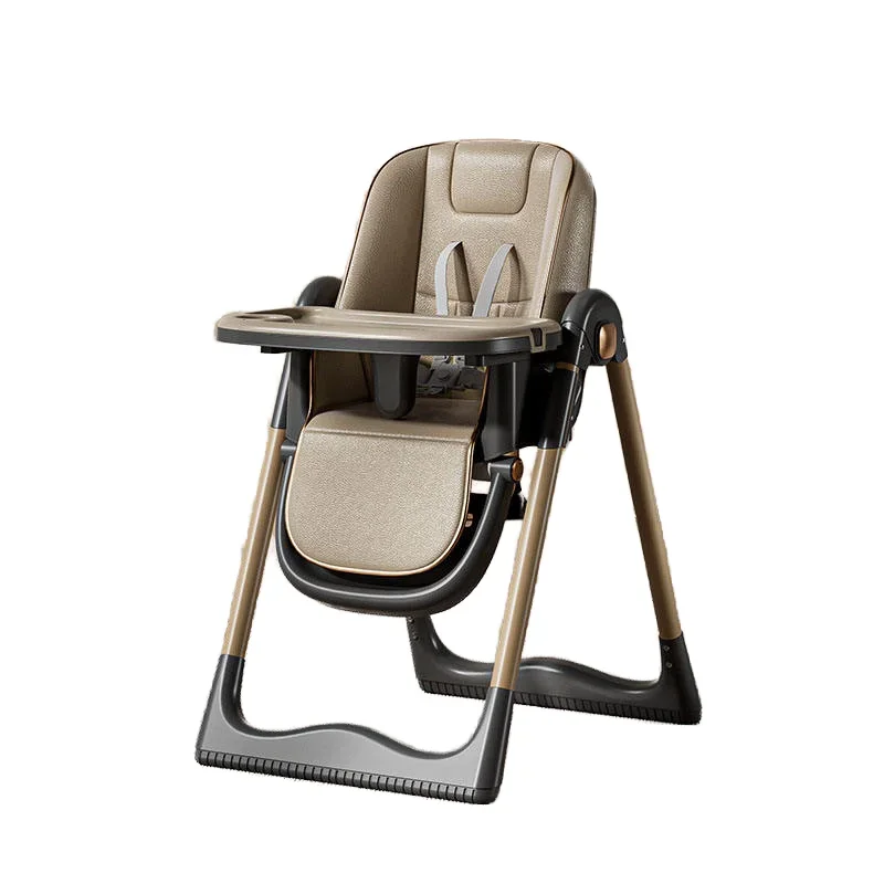 Multifunctional Dining Chair for Baby & Toddler Modern Design Adjustable Height Foldable & Reclining Metal Chair