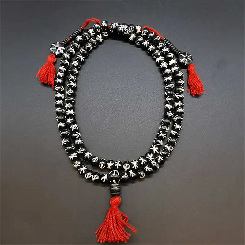 Yak Bone Beads Bracelet Tibetan Buddhist 108PCS Meditation Prayer Mala Multi Desgins BRO629