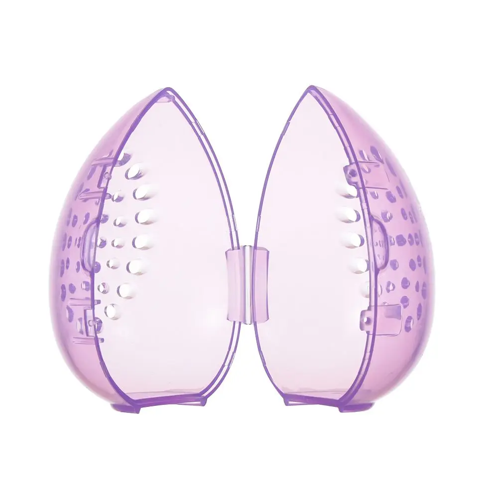 Pudełko w kształcie jajka, odporne na pleśń, etui do przechowywania akcesoriów do makijażu, stojak do suszenia gąbeczek do makijażu, puder, puszki do makijażu.