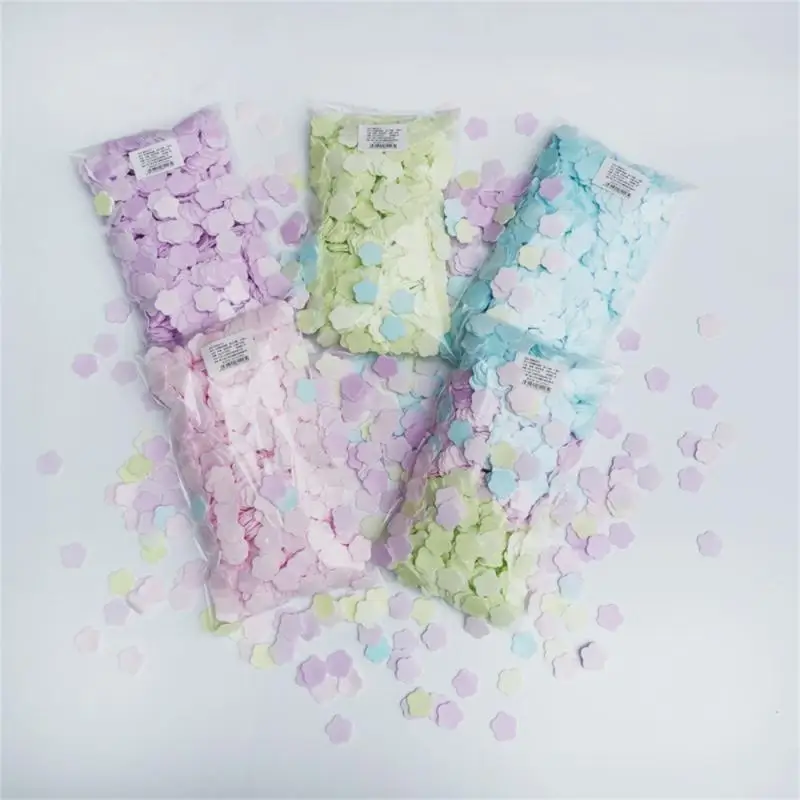 1000pcs/bag Portable Soap Paper Flakes Bath Hand Washing Disposable Soap Slice Mini Flower Travel Scented Petal Handwashing Soap