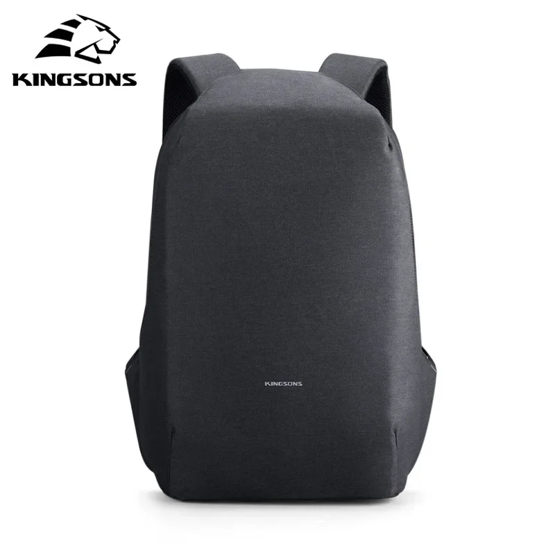 

Kingsons 180 Degree Open Anti-theft Backpack Men 15.6 inch Laptop W/ USB Charging Waterproof School Bag for College Student Boys