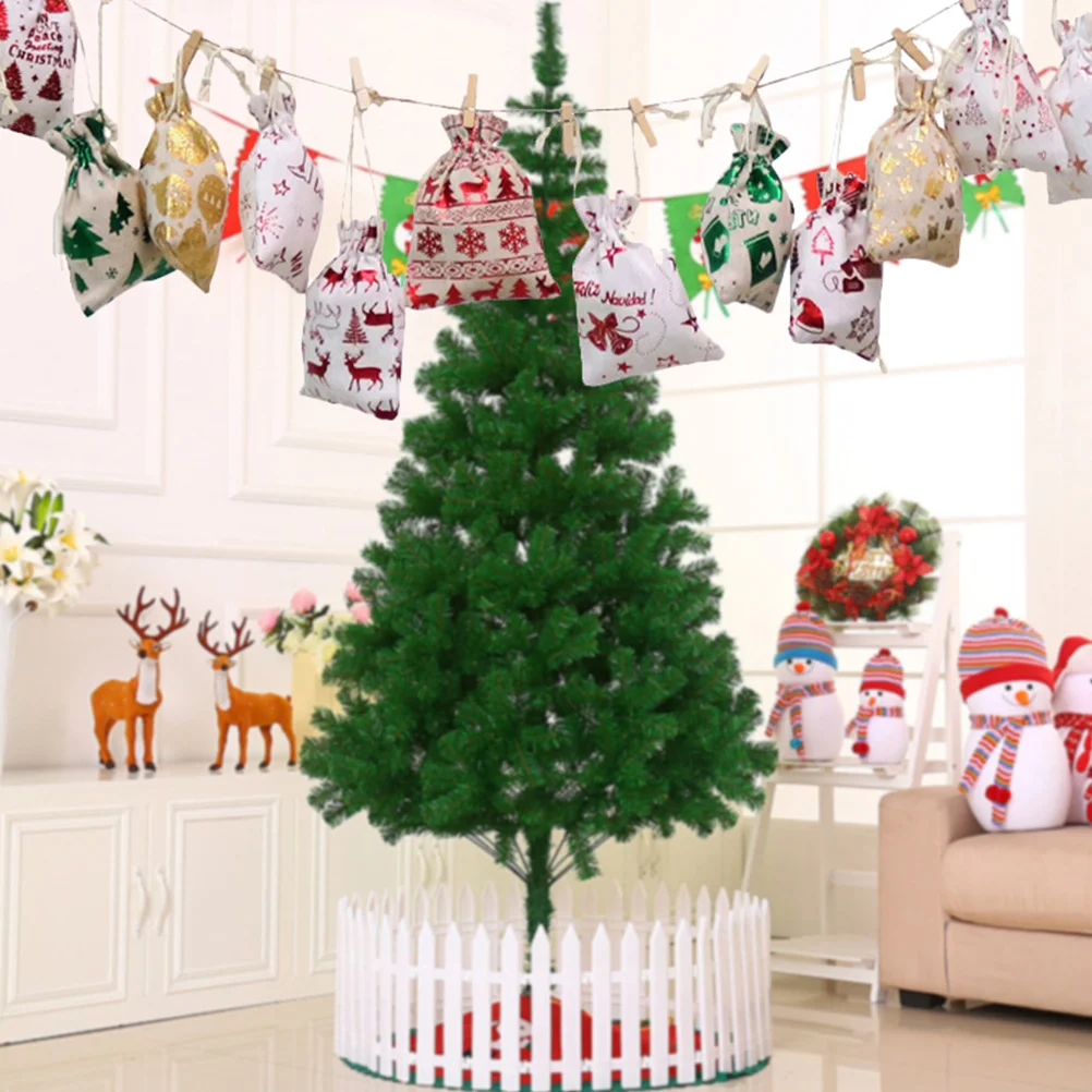 

Gift Bag Christmas Bags Candy Wrapping Pocket Packing Linen Storage Pouch for Party