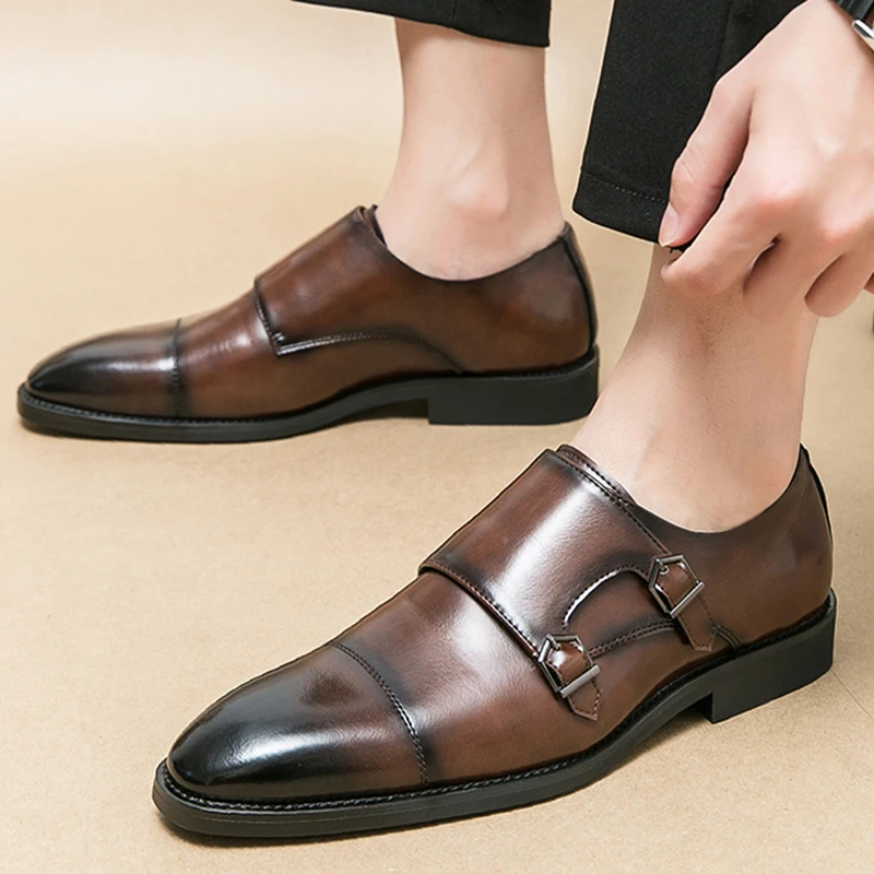 

Men's Dress Shoes Classic Wedding Formal Oxford Leather Shoes Men Gentleman Casual Business Social Shoes Man Office Leather Shoe