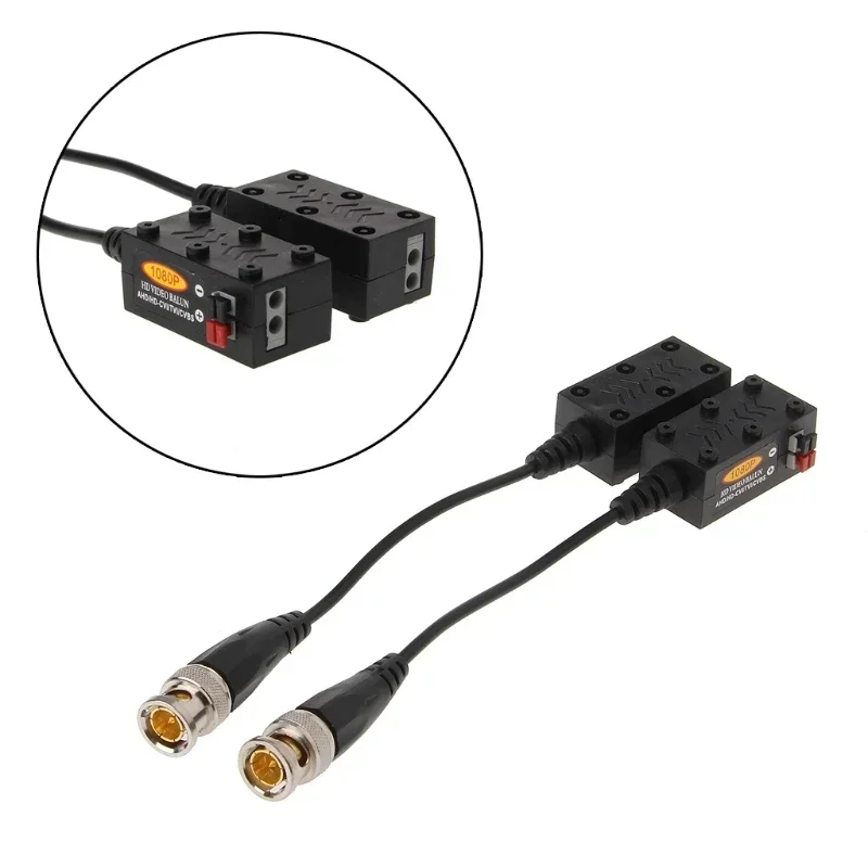 1 زوج 1CH السلبي UTP CCTV فيديو Balun جهاز الإرسال والاستقبال لكاميرا HDCVI HDTVI AHD CVBS