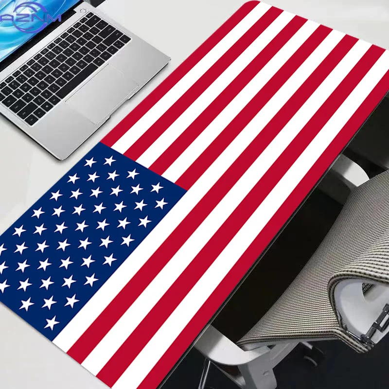 Mouse Pad American flag pattern Larger XXL  Speed Mini Pc Computer Keyboard Desk Mat Gaming Accessories Mousepad