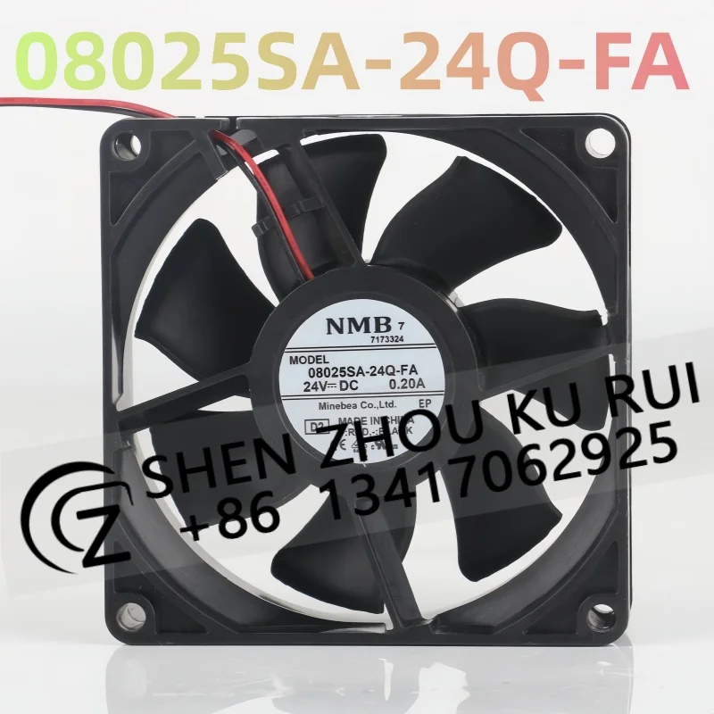 

New original NMB 08025SA-24Q-FA high air volume inverter two-wire 8025 8CM 24V 0.20A 08025SA-24Q-FA cooling fan