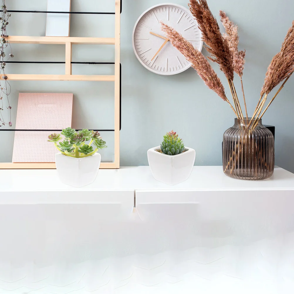 

8Pcs Artificial Succulent Plant Decor Fake Succulent Plant for Home Office Desk DIY Flower Arrangement Supplies
