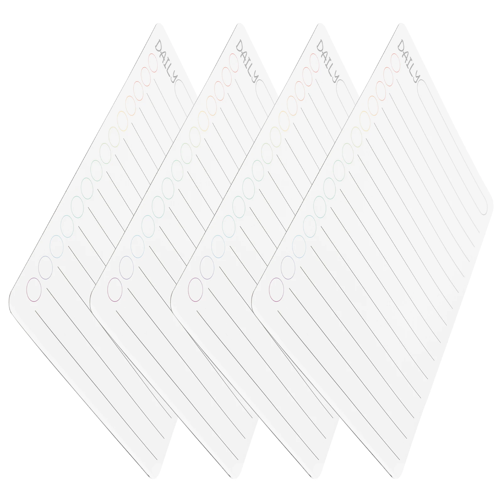 

4 pcs Magnetic Daily Schedule Planner Board Erasable Whiteboard Dry Refrigerator Attachable Chore Chart To-Do List Kitchen