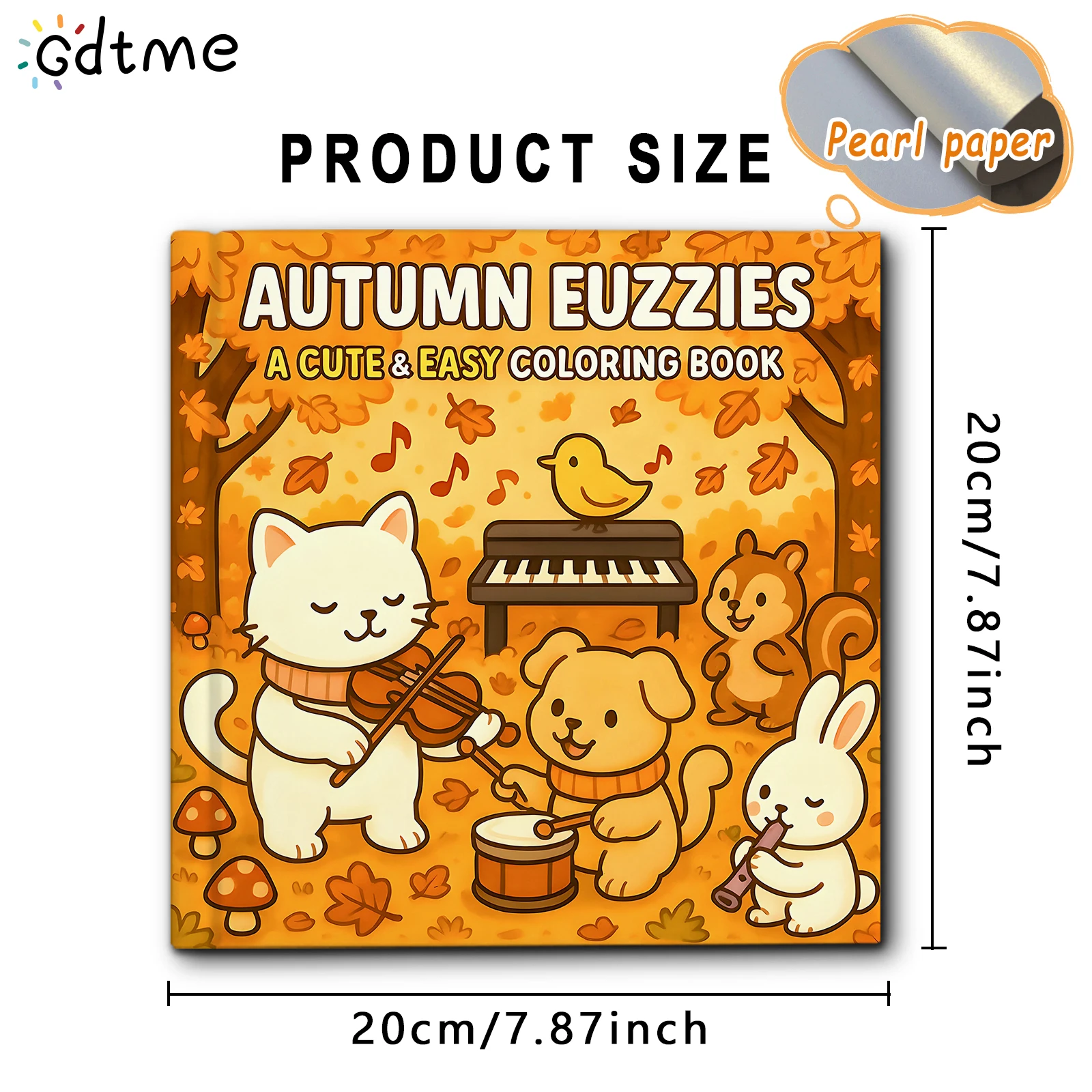 Осенняя книга-раскраска Euzzie – обзор и цена Adult Coloring Book Stress Relief