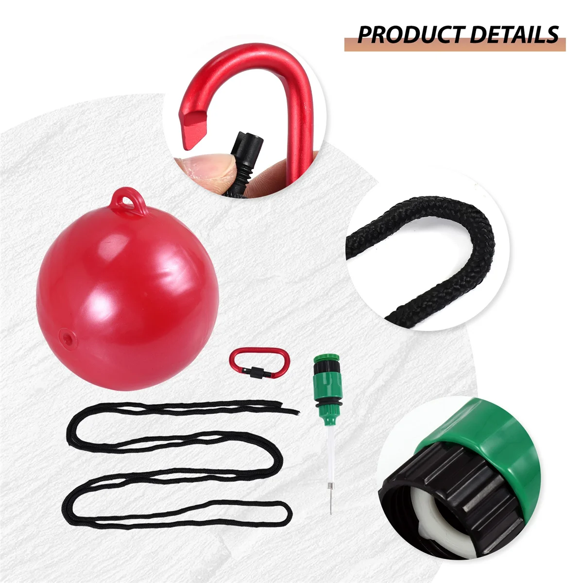 1Pcs Water Heavy Bag with Water Injector Hook Sling Heavy Bag Water Punching Bag for Household Hanging Boxing Rich