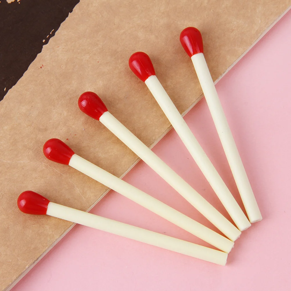 10 Pcs Decorative Match Pen Student Pens Ball Point Black Ballpoint Business Adorable Writing Plastic Portable Pupils