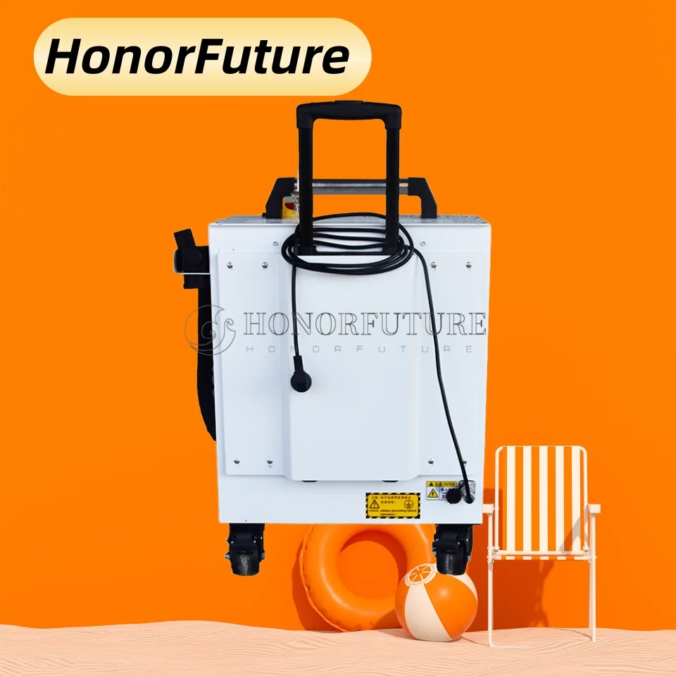 

New Condition Max JPT Portable Pulse Fiber Laser Cleaning Machine with No Damage for Wood Paint Cleaning