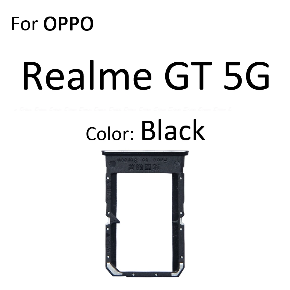 Micro SD Sim Card Tray Socket Slot Adapter Connector Reader For OPPO Realme GT 5G Master GT2 Pro GT3 Container Holder Parts