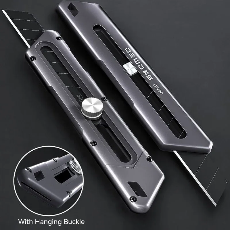 Utility Knife Box Cutter 6 In 1 Mutipurpose Stainless Steel Retractable Heavy Duty Waterproof Snap off Cutter Knife