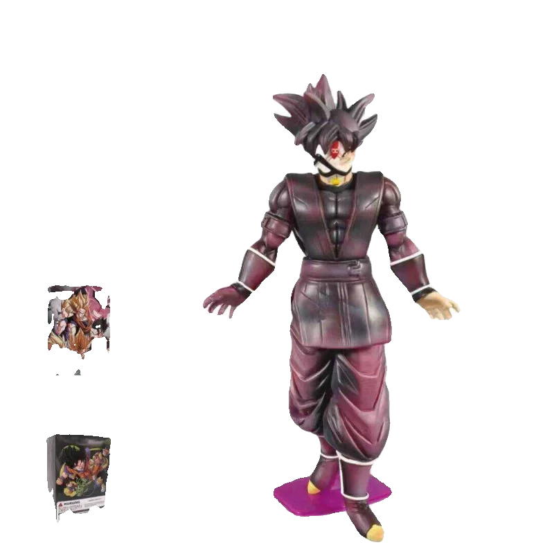 Dragon Ball Animation Figure Zamas Hand Do 6 Inch Black Goku Model Can Do Doll Display Children's Birthday Gift Toy Collection