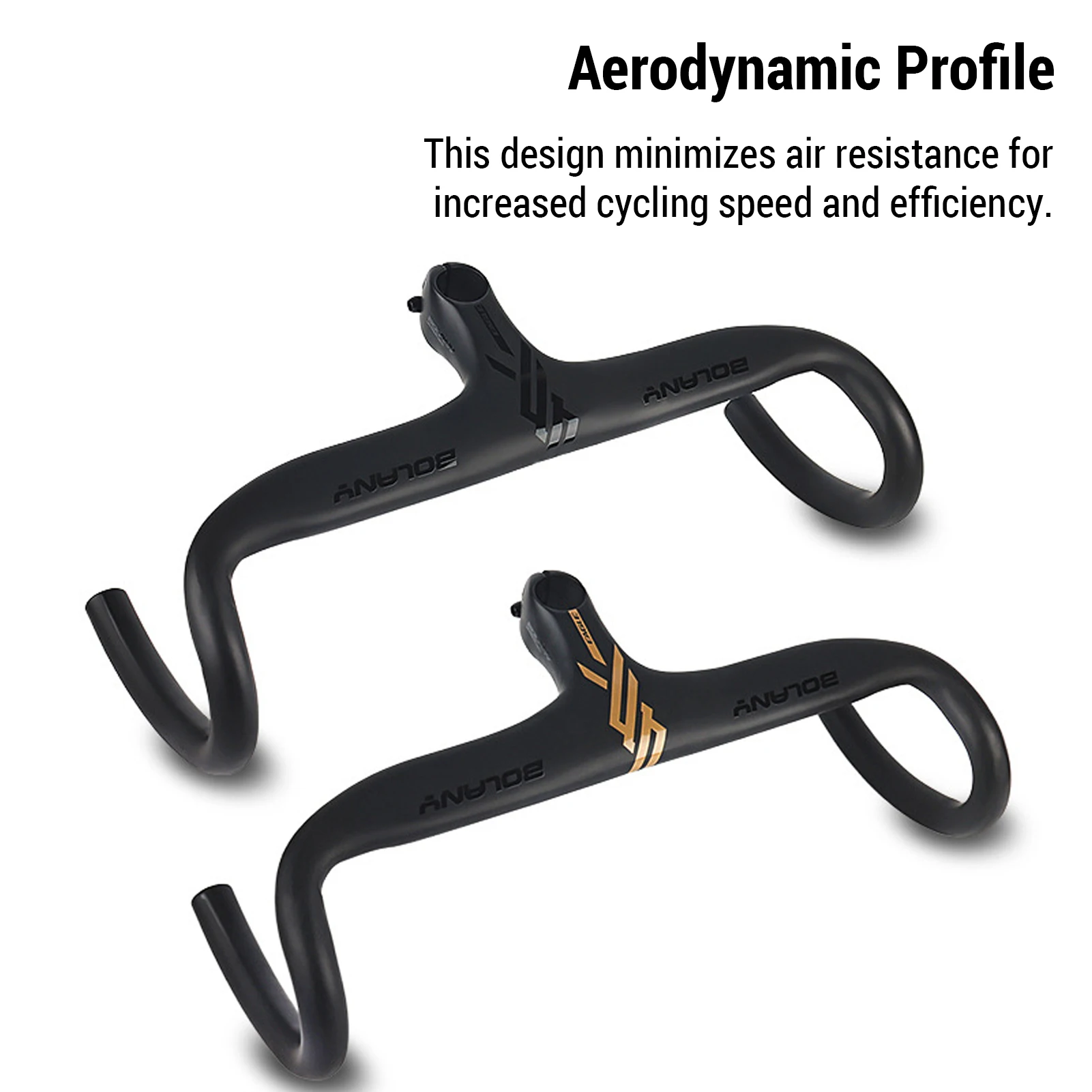 

Road Bike Handlebars Aerodynamic Aluminum Integrated Handlebar Bracket Bicycle Accessory for Comfort and Stability