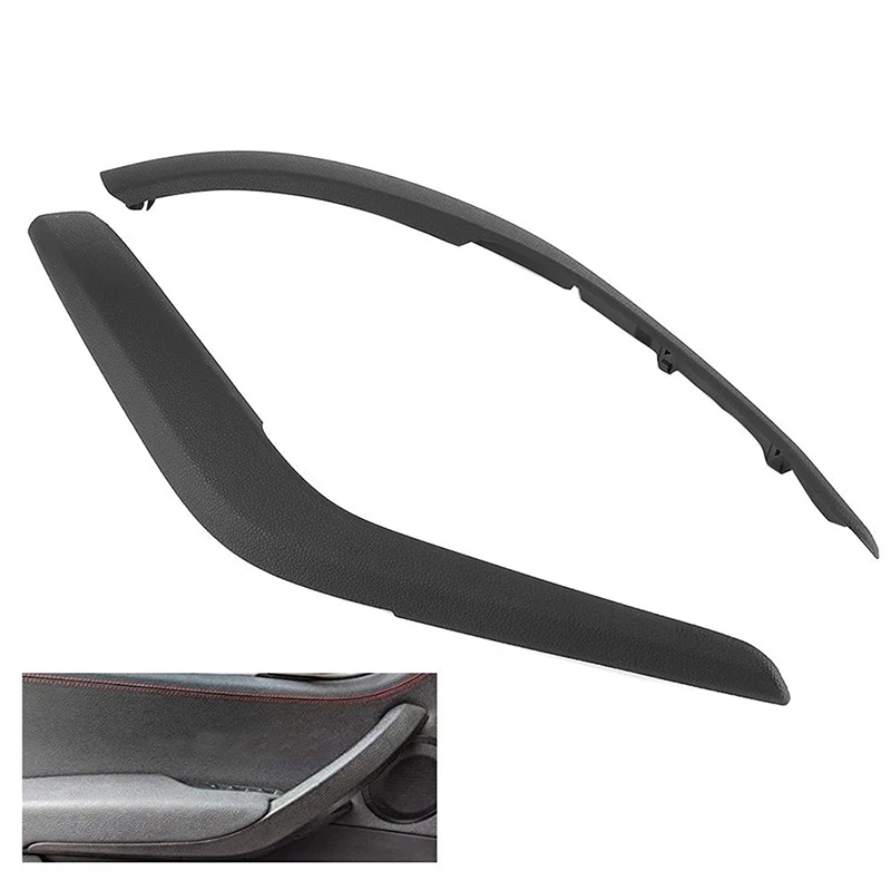 Car Inner Door Handle Pull Panel Cover Trims Black for BMW X1 E84 2009-2015 Accessories Interior Parts