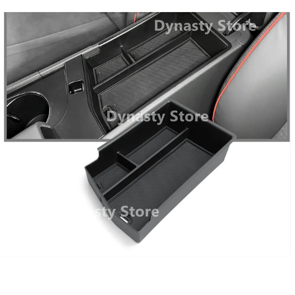 For Hyundai Sonata 2024 ABS Silica Gel Car Central Control Armrest Box Storage Box Cover Trim Decoration Accessories