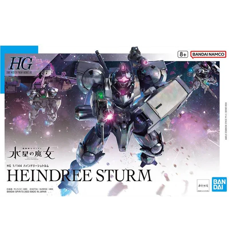 Latest Bandai Anime GUNDAM HEINDREE STURM HG 1/144 Genuine Assembly Model Toys Action Figure Gifts Collectible Ornaments Kids